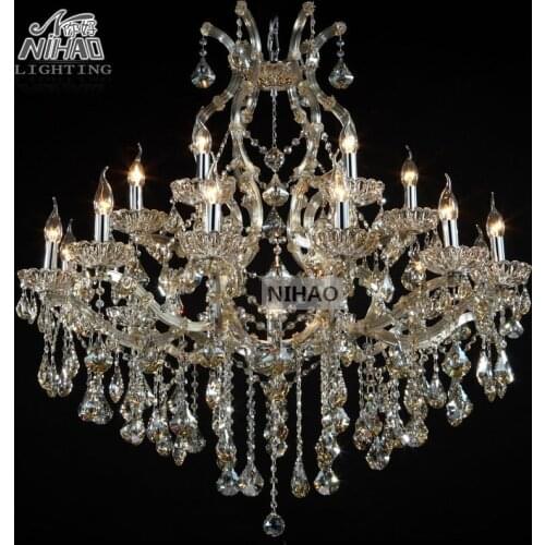 Hotel Hallway Crystal Chandelier Lighting Maria Theresa Crystal Light Fixture ShadesVintage Lustre 18lights D1000 H1000mm MD8475