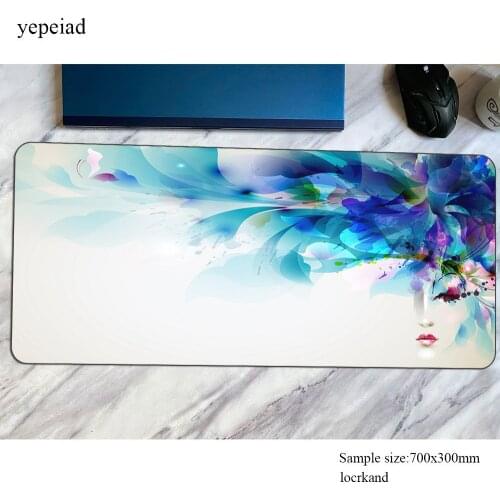 Art mousepad thick 900x400x4mm Computer mouse mat gamer gamepad pc locked edge gaming mousemat desk pad office padmouse