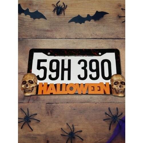 Metal Number License Plate Decoration 46*18MM for 1/10 1/8 RC Car Traxxas 1TRX-4 Axial SCX10 90046 D90 RC Crawler Tamiya HSP