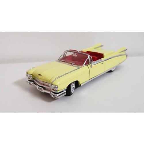 1/32 Alloy Die Cast Sigma Cadillac Yellow Convertible Model Toy Car Simulation Steering Classic Collection Toys Vehicle