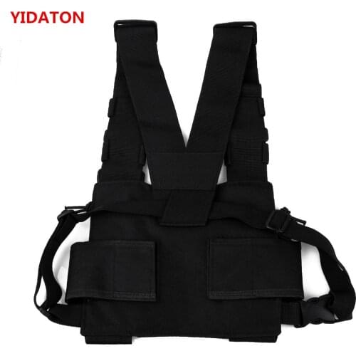 Baofeng UV5R Chest Bag Cases Nylon pouch Chest Pack Pocket for 2pc walkie talkie bag Holder Carry Case for Motorola Radio CP040