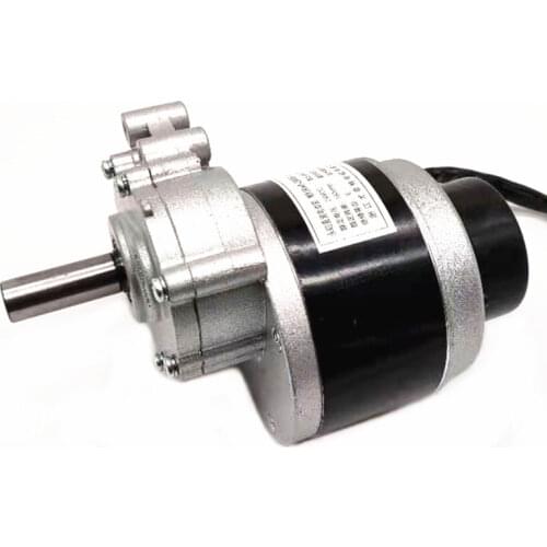250w 24v 75rpm / 120rpm low speed brush motor with electromagnetic brake, Longer shaft, wheel chair used DC gear brushed motor