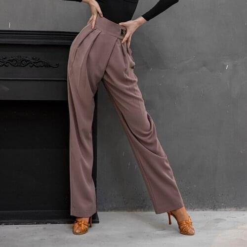 Newest Ballroom Dance Pants Ladys Tango Waltz Dancing Costumes Women Competition Clothes YS311