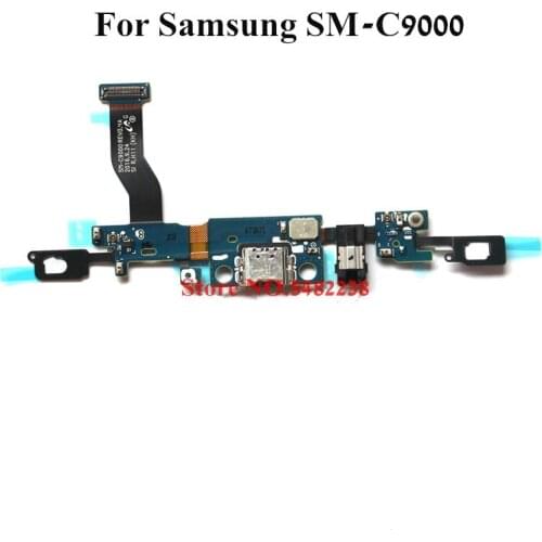 Original USB Charging Dock Port Flex cable For Samsung C9 C9000 Charger plug board+Home Return Sensor Microphone Replacement
