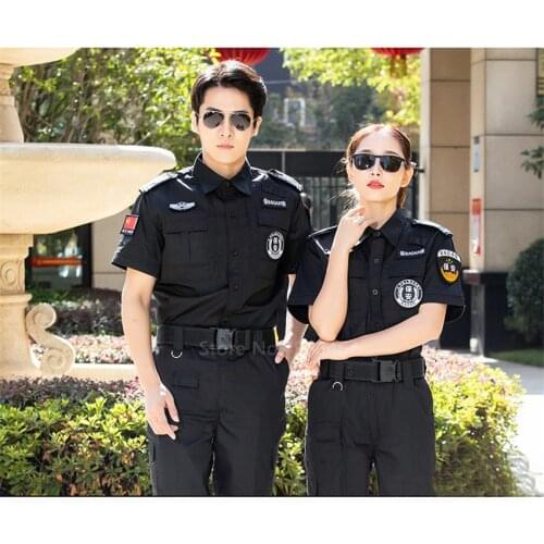 Summer Military Combat Uniform Men Male Women Army Work Wear Training Black Shirt Top Pants Short Sleeve Breathable Tactical Set