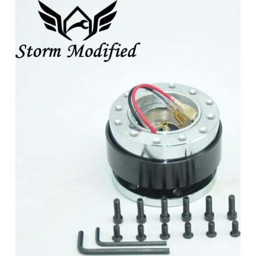 Universal Car Auto Steering Wheel Quick Release Hub Adapter Snap Off Boss Kit Car Accessories