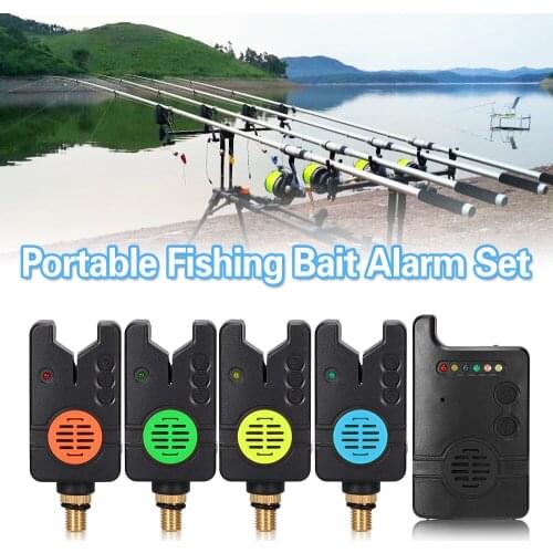 ABS Wireless Fishing Bite Alarms Digital Fishing Alarm LED Alarm Indicator Alert Bell Receiver Fishing Tackle Tools