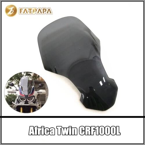 CRF1000 L Motorcycle Accessories Windshield Black and Transparent FOR Honda CRF1000L Africa Twin