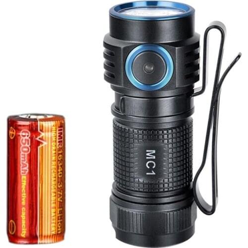 Mini Flashlight Trustfire MC1 Torches 1000LM Portable Lanterns LED Headlight USB Charging Camping Torch Optional 16340 Battery