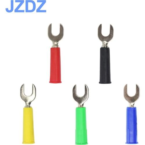 JZDZ 10pcs 6mm Width U&Y Type Welding Insert Harpoon can be insert to 4mm Banana Plug J.20019