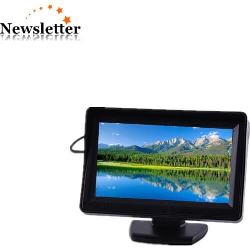 Mini Car Monitor 2ch 4.3 inch TFT car lcd monitor
