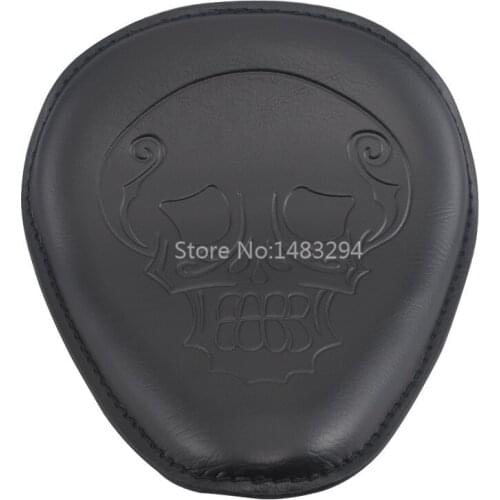 Motorcycle Black Skull Head Solo Driver Seat Fit For Harley Bobber Chopper Honda Susuki Yamaha Kawasaki