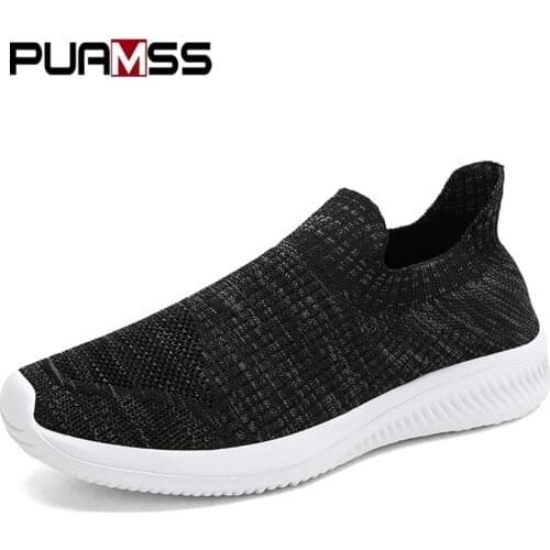 2021 New Summer Men Shoes Mesh Breathable Mens Casual Shoes Comfortable Fashion Lightweight Moccasins Men Sneakers Size 39-46