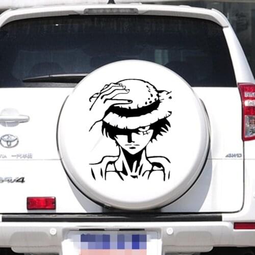 50CM*40CM D Luffy ONE PIECE Pirate Cartoon Creative Decoration Decals Doors Windshield Vinyls Auto Tuning Styling D21
