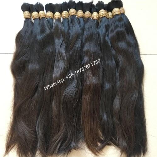 Wholesale High Quality 18"-36" REAL Natural Virgin Remy Bulk Hair,Human Hair Braiding Hair Bulk,Natural Human Hair Bundles