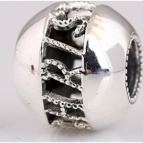 Original Openwork Merry Christmas Smooth Beads Fit 925 Sterling Silver Bead Charm Bracelet Bangle Diy Jewelry