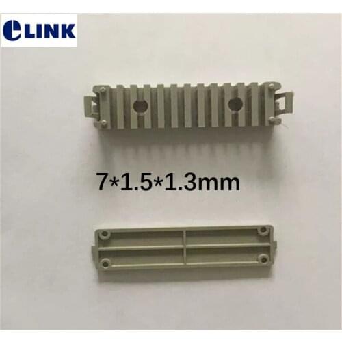 100 pcs 12 positions fiber cable fixing plate,drop cable groove,Clamp groove,12 core fiber cable fixed seat with cap ELINK