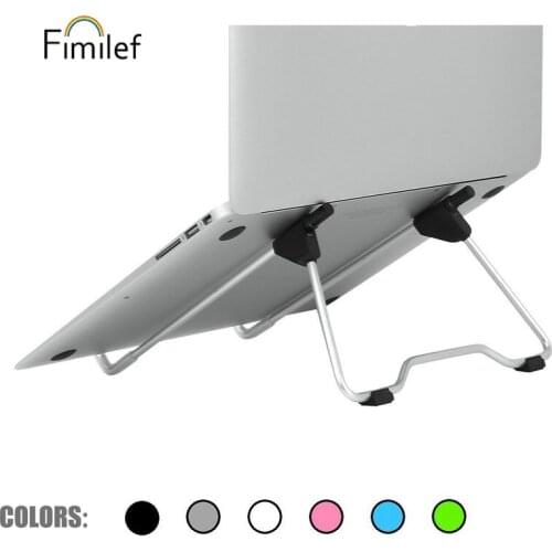 FIMILEF Universal Portable Laptop Stand Foldable Tablet Holder Aluminium Notebook Stand for Desk Laptop Moblie Phone Tablet