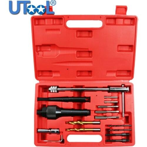 Professional Hand Tools DIY Damaged Glow Plug Removal Set - Engine/Diesel 16PCS