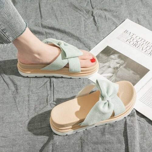Mazefeng New Slides Women Summer Slippers Outdoor Summer Beach Shoes Wedges Brand Slip-on Woman Slippers Female Leather Sandals