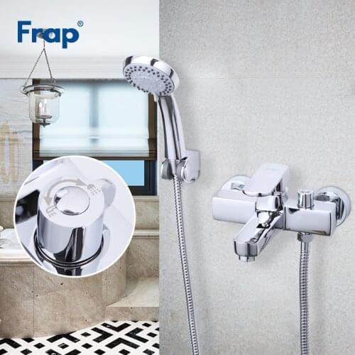 FRAP Shower Faucets modern style bath mixer shower faucet cold and hot water mixer single handle crane bathroom bathtub faucet