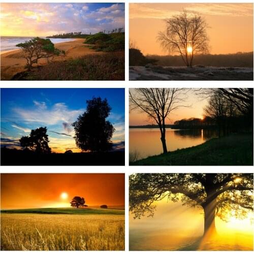 Sunset Dusk Scenery Photography Photo Background Cloth Wall Backdrop Studio Prop
