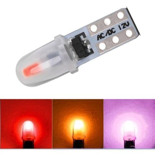 100pcs Super Bright T5 74 W1.2W 2 LED 3014 SMD Car Dashboard Warning Indicator Instrument Lights Indicator Lights DC 12V