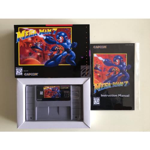 16Bit Games ** Mega Man 7 ( USA Version!! Box+Manual+Cartridge!! )