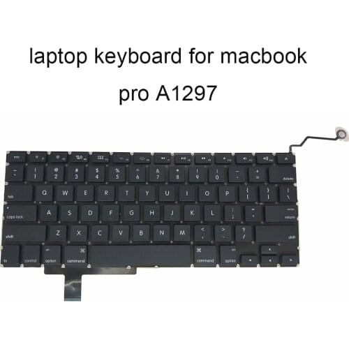 A1297 backlit keyboard for MacBook Pro 17 2009 2010 2011 US English black laptop keyboards accessories hot sale brand new work