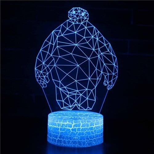 Dabai Series Anime Figure Kids Room 3d Lamp Decoration Rgb Night Children For Bedroom Cute Lighting Simpl Dimmer Table LED158