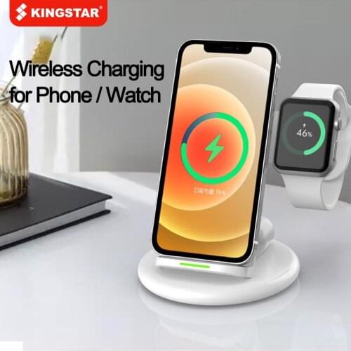 KINGSTAR 3 in 1 15W Fast Charging Wireless Charger For IPhone 11 12 Pro/XR/Xs Max for Apple Watch 5 4 3 Airpods Pro for Samsung