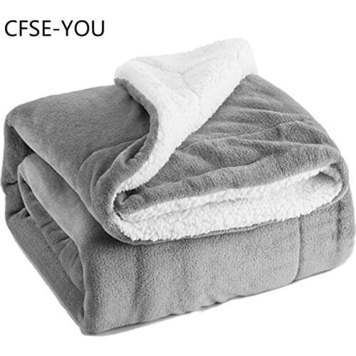 CFSE-YOU Sherpa Lambskin Blanket Thick Double-layer Flannel Blanket wool blanket blanket weighted blanket