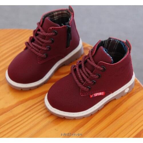 Kids Boots New Kids Boots For Girls Boys Shoes Cartoon Breathable Childrens Martin Boots Non-Slip Soft Sports