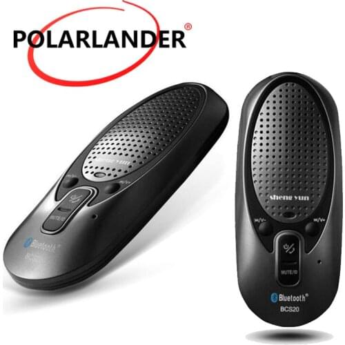 Handsfree With Car Charger Mini Bluetooth Car Kit Extreme Thin Sun Visor Clip Bluetooth Speakerphon Voice-activated Wire