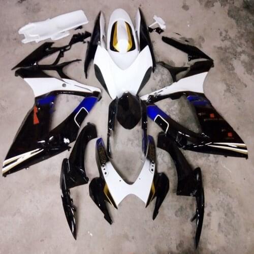 Hot sale Fairing kit for SUZUKI GSX-R 600 750 K6 2006 2007 for SUZUKI black white GSX-R600 GSX-R750 k6 06 07 fairings set