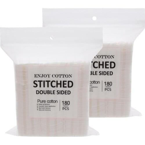 360 Sheets Cotton Square Disposable Cotton Pad Facial Wipe Makeup Cotton Pads Face Towel Manicure Wipe for Makeup Removing