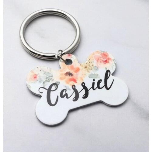 Personalized Dog Tag Engraved Pet ID Tag Cat Charm Collar Accessories Custom Dog Identification Pet Supplies Christmas Gift