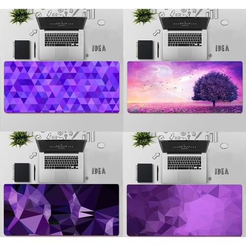 Gaming Mouse Pad Large Mouse Pad PC Gamer Computer Mouse Mat Purple Design Big Mousepad Keyboard Desk Mat XXL Carpet Mause Pad