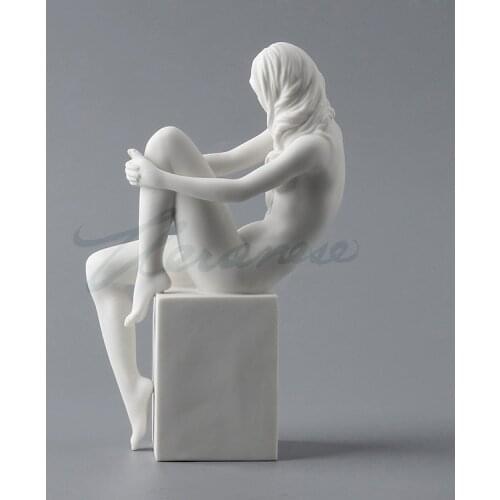 Ceramics Matte glaze Art Naked women put their hands in front Fife home Factory Statue Figure sculpture Home factory accessori