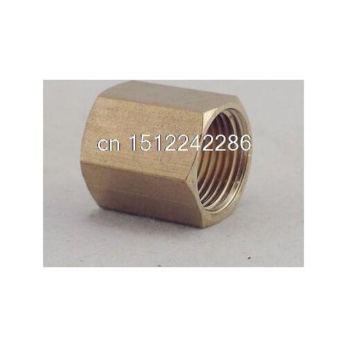 2PCS 1/8" BSP Female Brass Straight Adapter Coupler