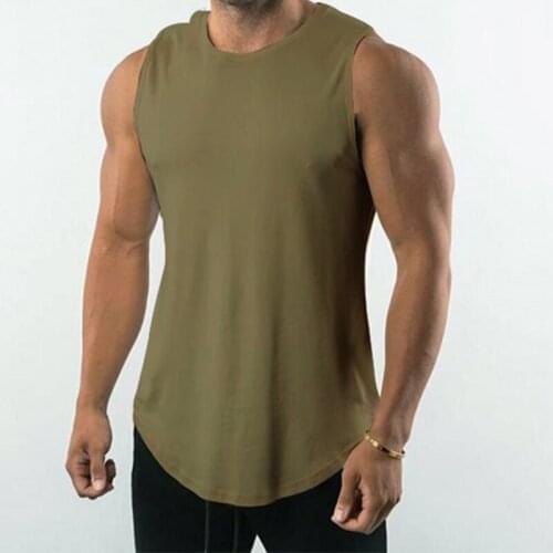 Mens Summer Hot Style Breathable Vest Shirt Solid Color Round Neck Casual Slim Sleeveless Pullover Daily Fitness Sports Tops