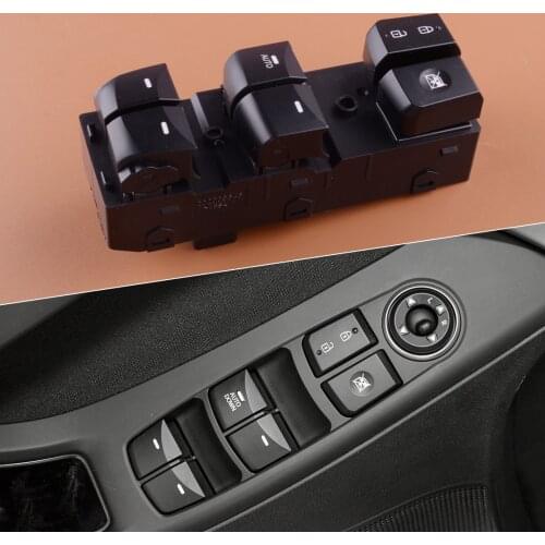 Car Front Left Master Door Window Switch 93570-3X012 Fit for Hyundai Elantra 2014 2015 2016 Left Hand Drive Accessories