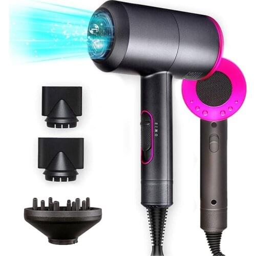 Portable Electric Hair Dryer Professional Quick Dry Travel Foldable Hairdryer 2 in 1 Hot Air Hair Blow Strong Wind Hot Dryer