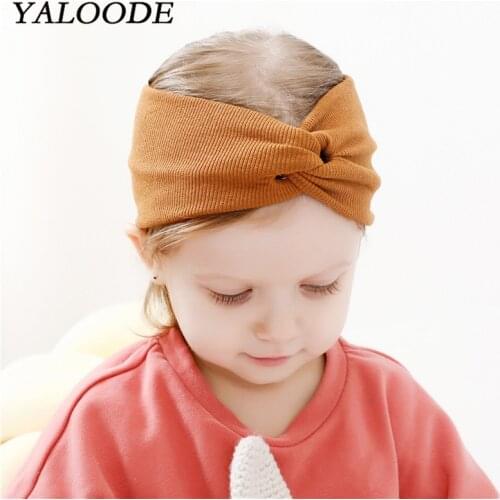 Lovely Baby Headband Turban Knot Newborn Baby Girl Headbands Elastic Infant Toddler Hair Band Headdress Baby Hair Accessories