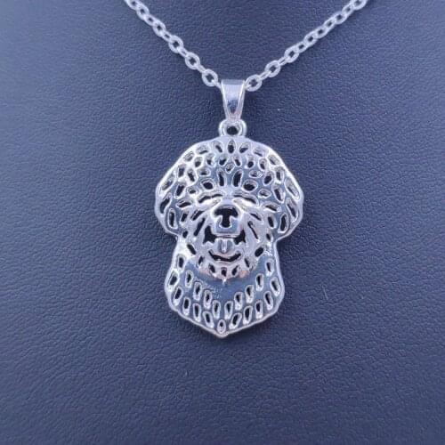 Cute Lagotto Romagnolo Necklace Dog Animal Pendant Gold Silver Plated Jewelry For Women Male Female Girls Ladies AKC N154
