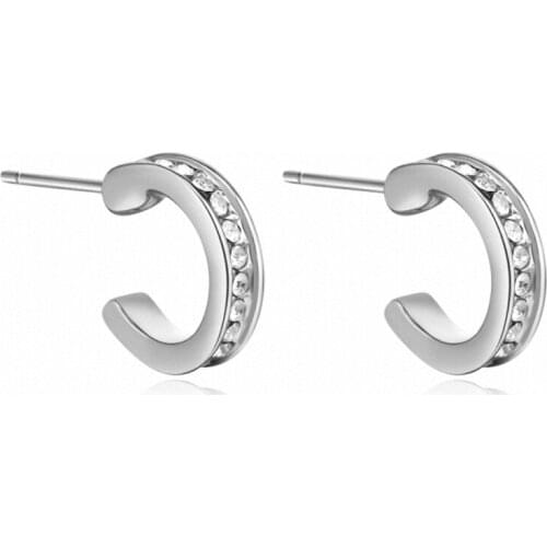 TRACYSWING Brand Real Austrian Crystals Fashion trendy Dangle Earrings For Women Gift White Gold Color #TW133271