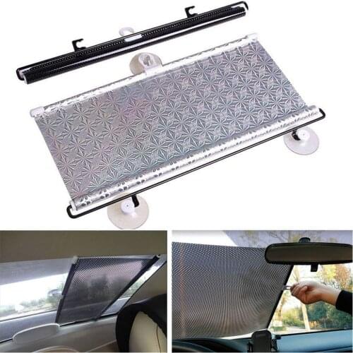 Universal Folding Car Retractable Sunshade Sunblind Side Window Windshield Curtain Roller UV-protective Sun Visor
