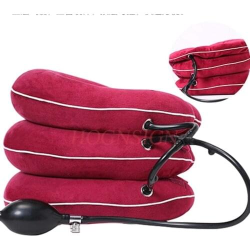 Cervical traction device home neck and neck inflatable travel office portable stretcher full velvet neck support