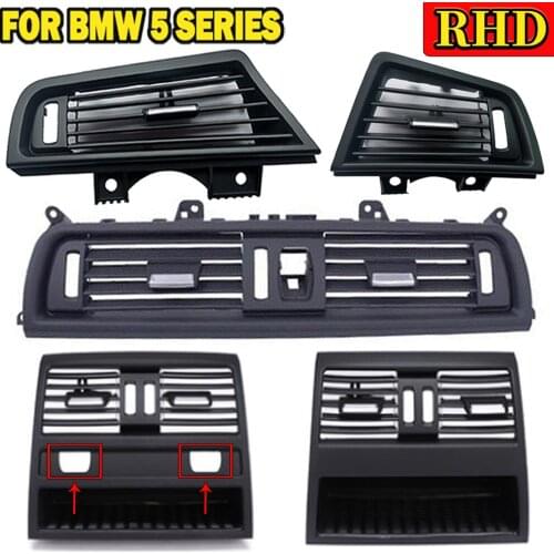 Front Row Wind For BMW 5 Series F10 F18 Air Conditioning Vent Grill Outlet Panel Car Accessories Without Chrome Plate RHD