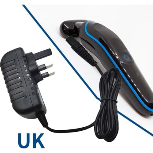 1pcs 12V UK Power Supply Razor Charger Cable Lead for BRAUN Series 3-380-390CC Wet Dry Electric Shaver Charging Cord Replacement